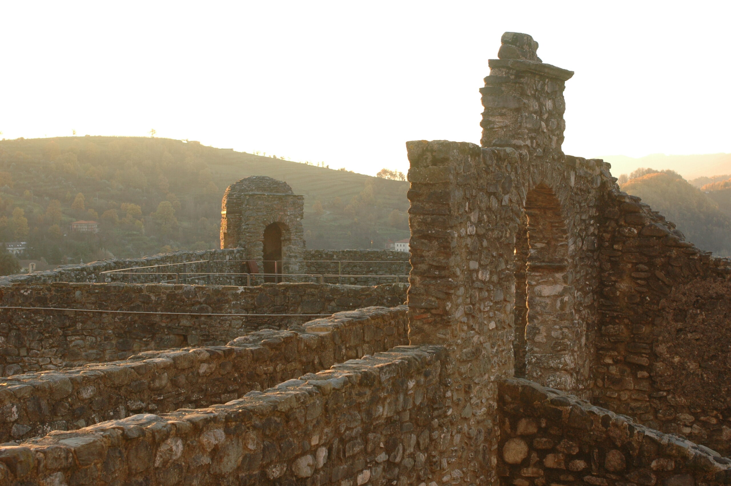The Castello del Piagnaro above Pontremoli in evening light