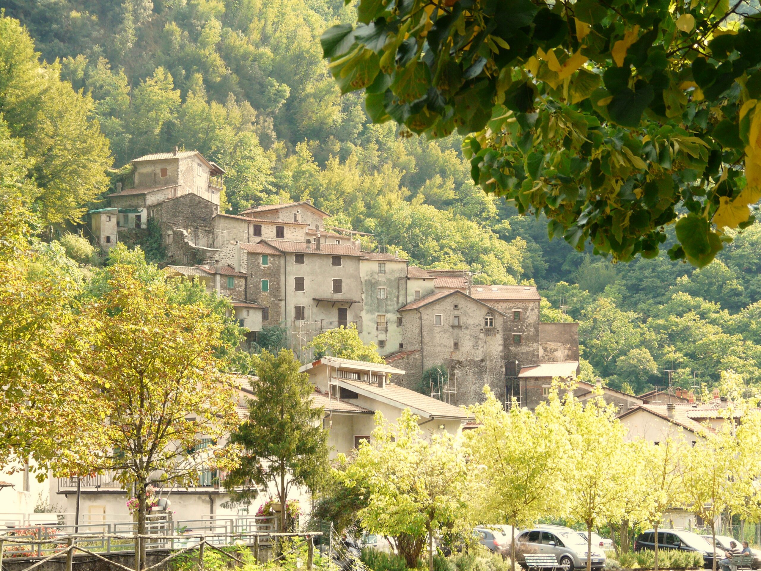 Equi Terme in its gorge beneath the Apuan Alps