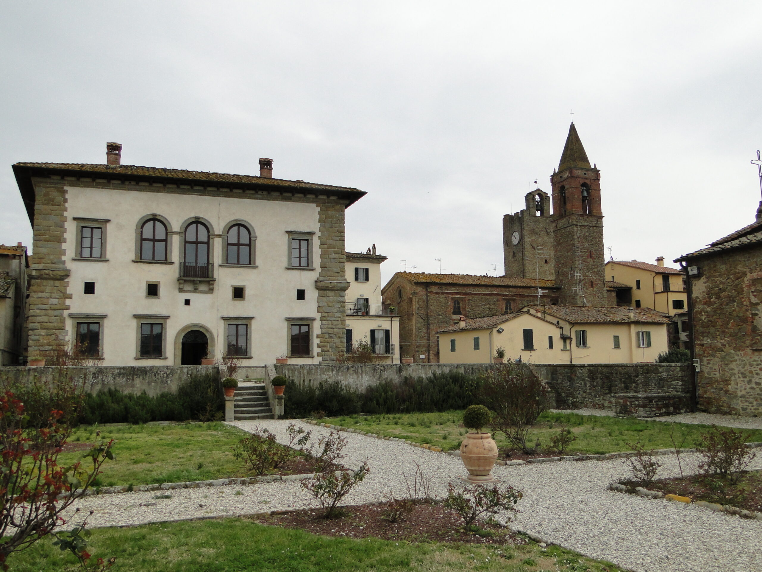 Palazzo del Monte in Monte San Savino, seen from its hanging gardens