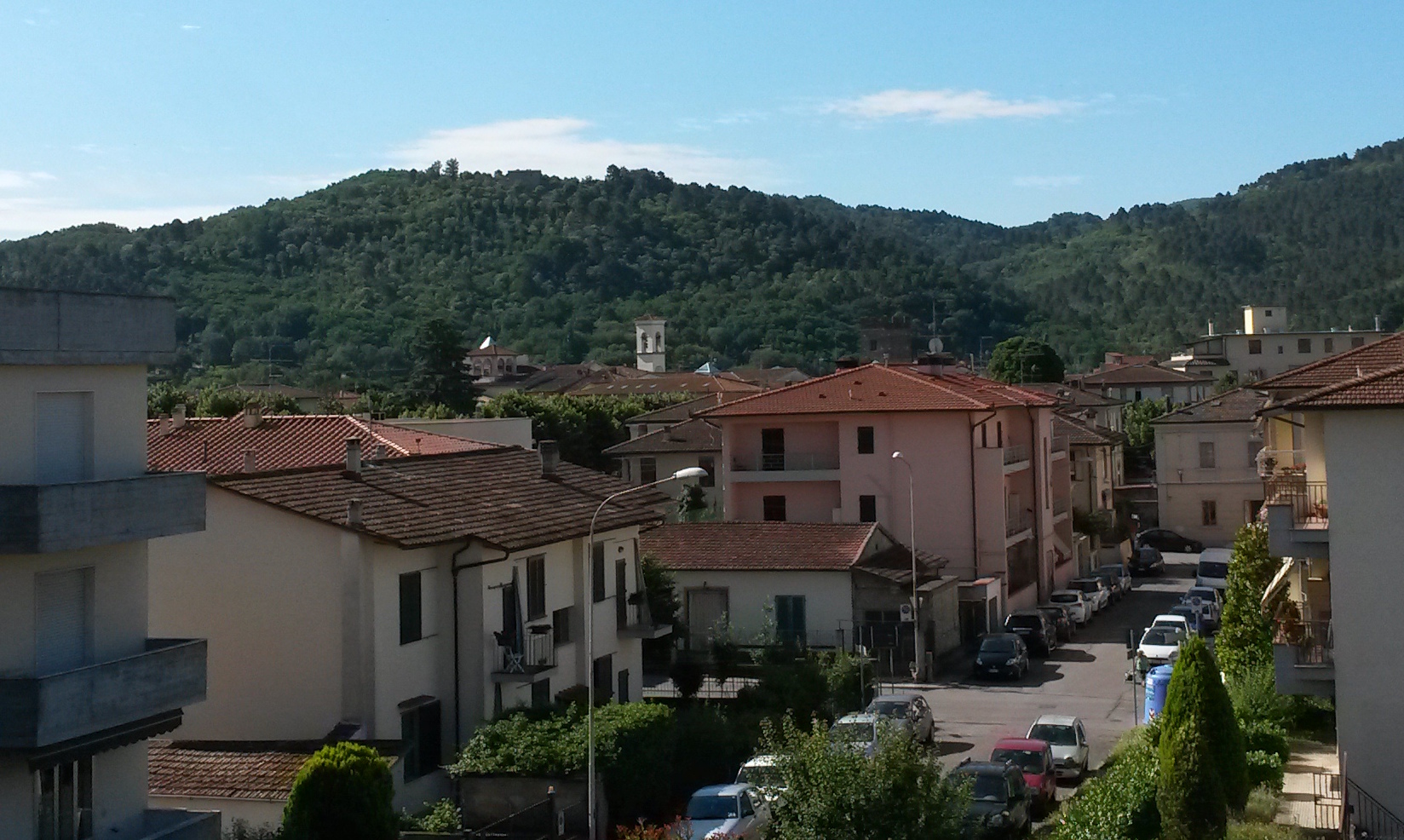 Vicchio and the green hills of the Mugello