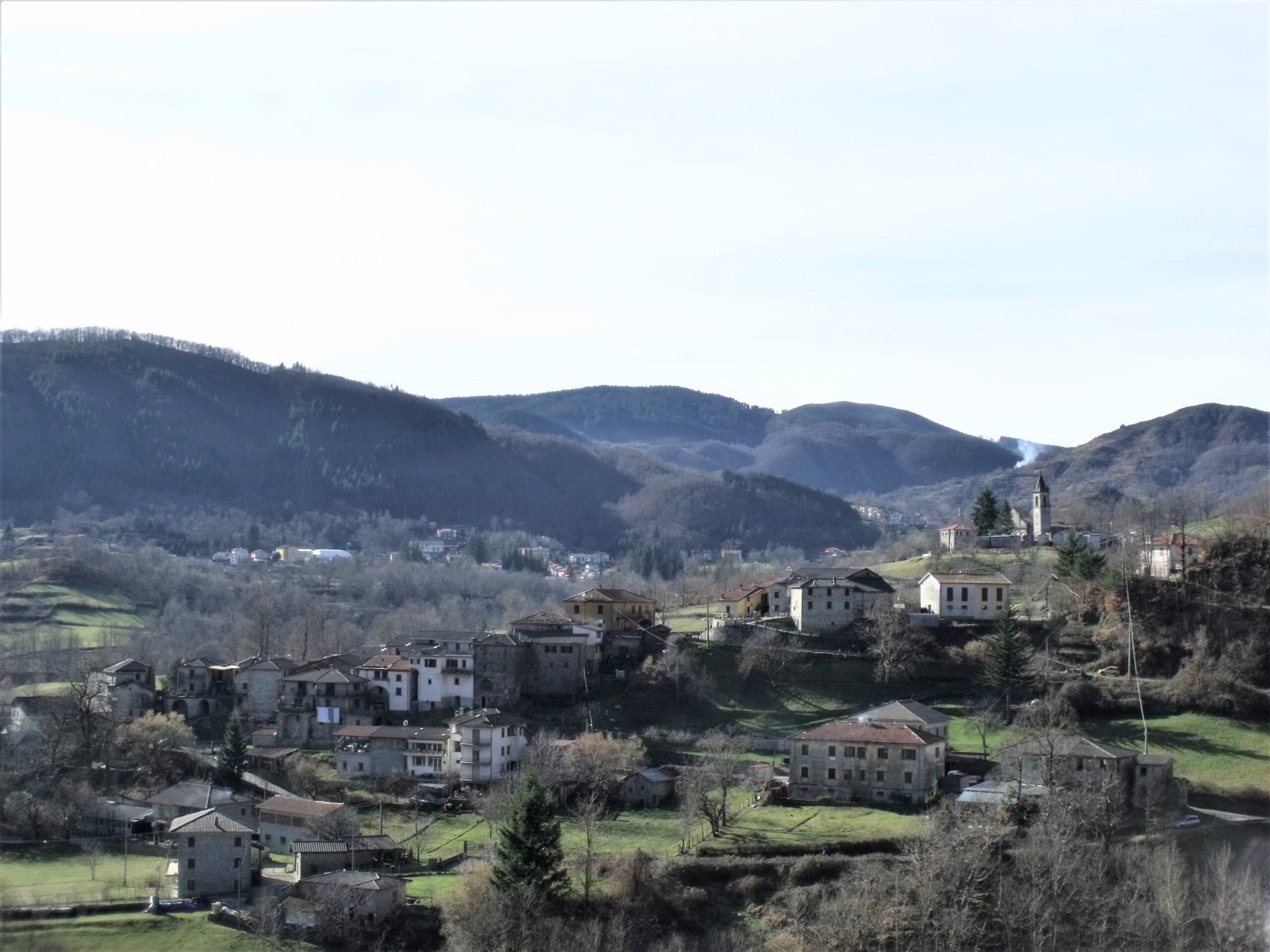 The mountain landscape of Zeri in upper Lunigiana